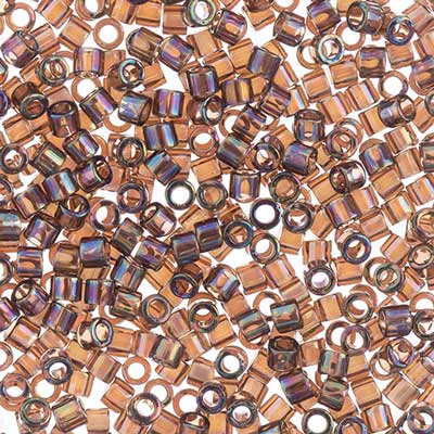 Miyuki Delica 10/0 5.2g Vial Transparent Aurora Borealis