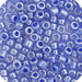 Miyuki Delica 10/0 5.2g Vial Medium Crystal Blue Ceylon Lined Dyed