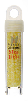 Miyuki Delica 10/0 5.2g Vial Transparent Aurora Borealis