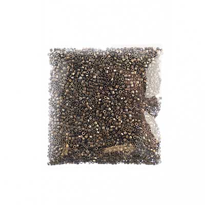 Miyuki Delica 10/0 Cut Silver Tarnished Opaque Gold Luster 50g Bag