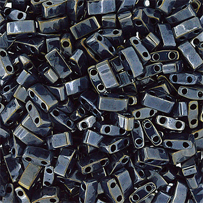 Miyuki Tila Half Cut 5x2.3mm 2-hole Opaque Metallic Vials