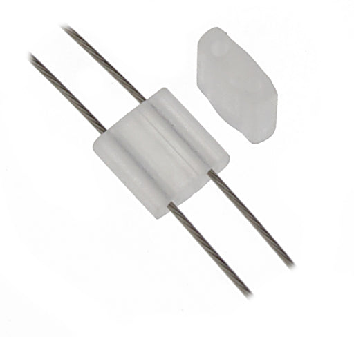 Miyuki Tila Bead 5x5mm 2-hole Transparent AB Matte