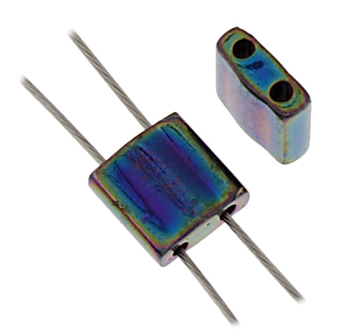 Miyuki Tila Bead 5x5mm 2-hole Opaque Metallic