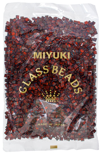 Miyuki Tila Bead 5x5mm 2-hole Opaque with Turquoise Picasso