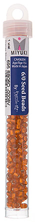 Miyuki Seed Beads Orange Silver Lined - 22g Vials