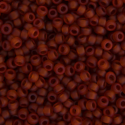 Miyuki Seed Beads Dark Topaz Transparent Matte - 22g Vials