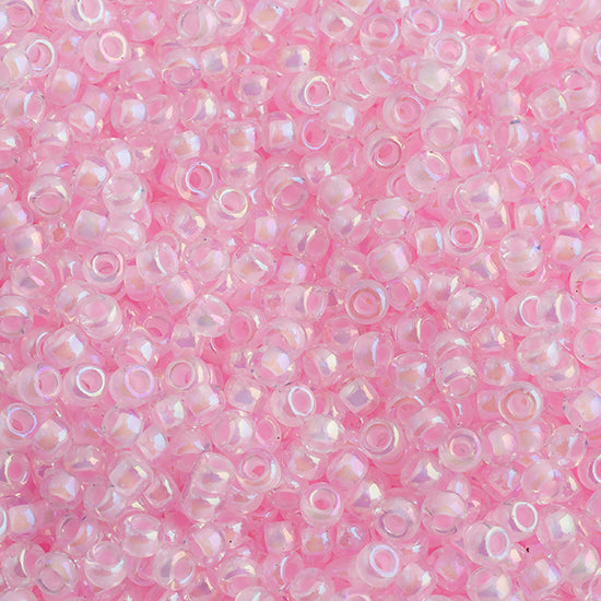Miyuki Seed Beads Pink Lined Crystal AB 250g