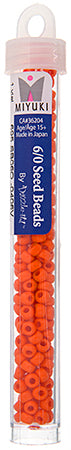 Miyuki Seed Beads Opaque Orange - 22g Vials