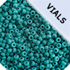 Miyuki Seed Beads Opaque Turquoise Green Matte - 22g Vials