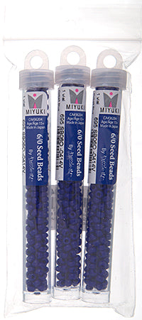 Miyuki Seed Beads Opaque Cobalt Blue - 22g Vials