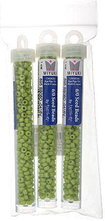 Miyuki Seed Beads Opaque Chartreuse - 22g Vials
