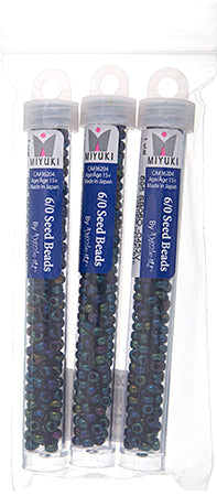 Miyuki Seed Beads Opaque Blue Iris - 22g Vials