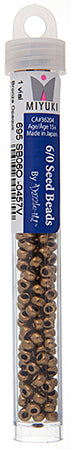 Miyuki Seed Beads Bronze Opaque Metallic - 22g Vials