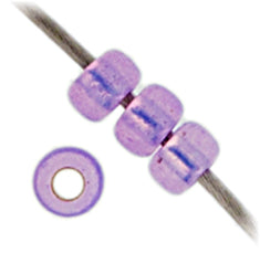 Miyuki Seed Bead Lilac Opal Dyed Alabaster Silver Lined - 22g Vials