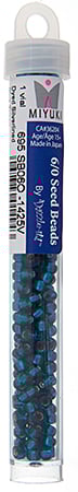 Miyuki Seed Beads Dyed Blue Zircon Silver Lined - 22g Vials