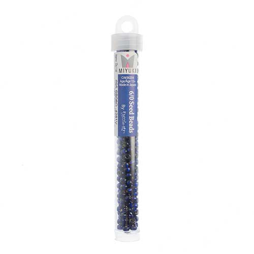 Miyuki Seed Bead Duracoat Silver Lined Navy Blue Dyed - 22g Vials