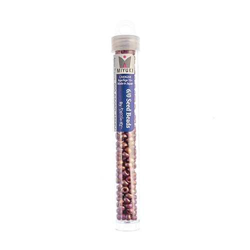Miyuki Seed Beads Frosted Glazed/Rainbow Pink Rosewood Matte AB - 22g Vials