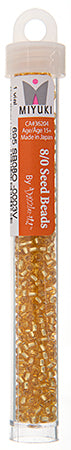Miyuki Seed Beads Gold Silver Lined  - 22g Vials