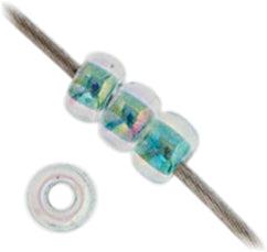 Miyuki Seed Beads Crystal/Sea Green Lined AB - 22g Vials