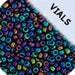 Miyuki Seed Beads Opaque Black/Grey AB Matte - 22g Vials