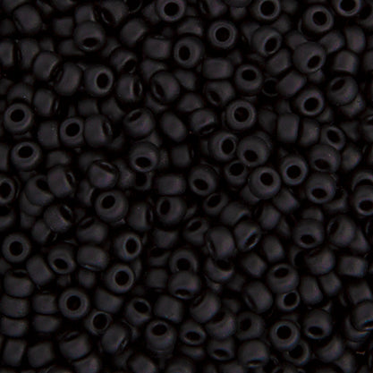 Miyuki Seed Beads Opaque Black Matte 250g