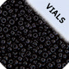 Miyuki Seed Beads Opaque Black - 22g Vials