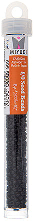 Miyuki Seed Beads Opaque Black - 22g Vials
