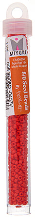 Miyuki Seed Beads Opaque Red Vermillion - 22g Vials