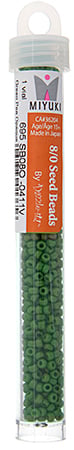 Miyuki Seed Bead Opaque Green Pea - 22g Vials