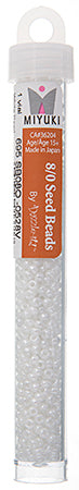 Miyuki Seed Beads Ceylon White Pearl - 22g Vials