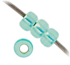 Miyuki Seed Beads Aqua Green Opal Dyed Alabaster Silver Lined - 22g Vials