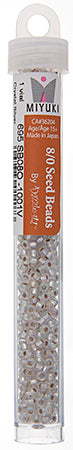 Miyuki Seed Beads Crystal Silver Lined AB - 22g Vials