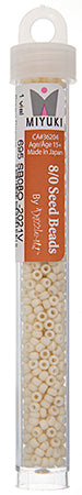 Miyuki Seed Beads Cream Opaque Matte - 22g Vials