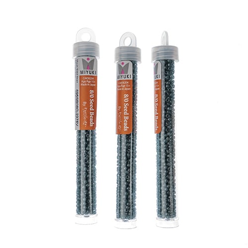 Miyuki Seed Beads Light Steel Blue Opaque - 22g Vials