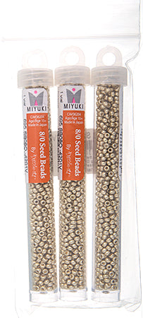 Miyuki Seed Beads Duracoat Galvanized Silver - 22g Vials