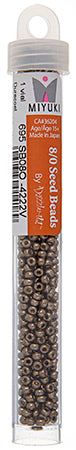 Miyuki Seed Beads Duracoat Galvanized Pewter - 22g Vials