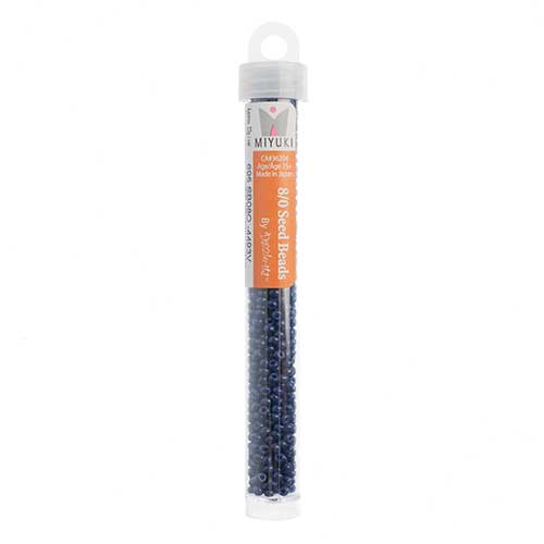 Miyuki Seed Beads Navy Blue Dyed Duracoat - 22g Vials