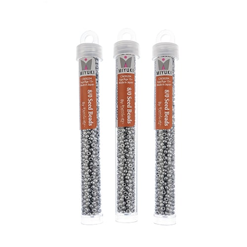 Miyuki Seed Beads Aluminum/Silver - 22g Vials
