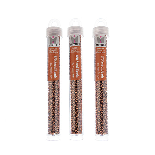 Miyuki Seed Beads Vintage Copper - 22g Vials
