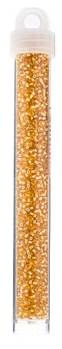 Miyuki Seed Beads Gold Silver Lined  - 22g Vials