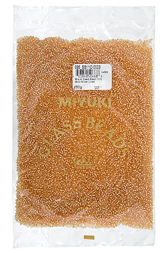 Miyuki Seed Beads Gold Silver Lined 250g