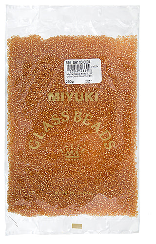 Miyuki Seed Beads 11/0 Dark Gold Silver Lined 250g