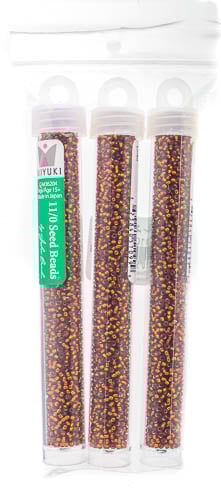 Miyuki Seed Beads Dark Topaz Silver Lined - 22g Vials