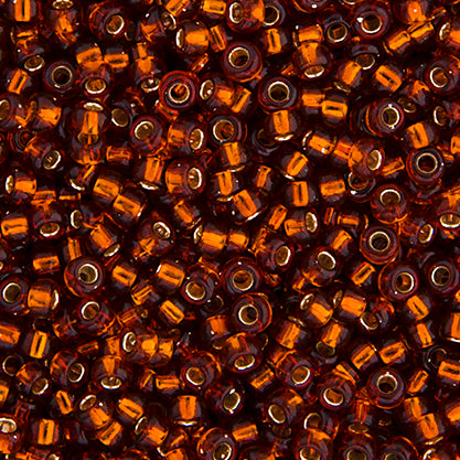 Miyuki Seed Beads Dark Topaz Silver Lined 250g