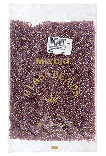 Miyuki Seed Beads Smoky Amethyst Silver Lined 250g