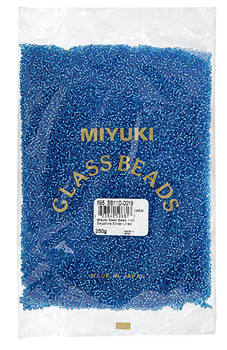 Miyuki Seed Bead 11/0 Sapphire Silver Lined 250g