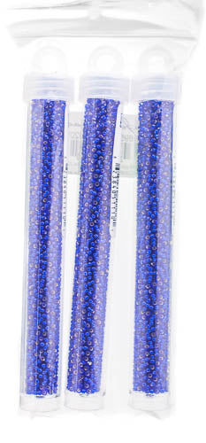 Miyuki Seed Beads Cobalt Silver Lined - 22g Vials