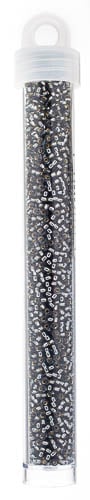 Miyuki Seed Bead 11/0 Grey Silver Lined - 22g Vials