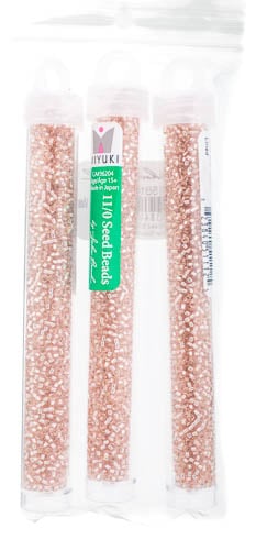 Miyuki Seed Bead 11/0 Pink Mist Silver Lined - 22g Vials