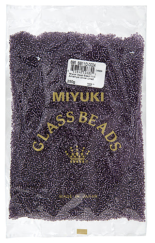 Miyuki Seed Bead Amethyst Silver Lined 250g
